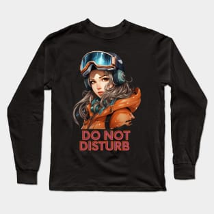 Do Not Disturb Snowboard Girl Long Sleeve T-Shirt